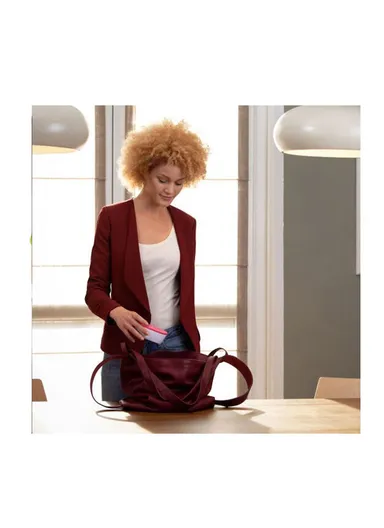 0m+ Plastic Portable Compact Electric Breast Pump 09199.50 - White, Pink