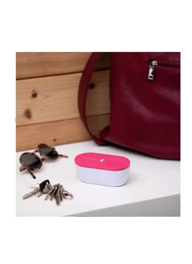 0m+ Plastic Portable Compact Electric Breast Pump 09199.50 - White, Pink