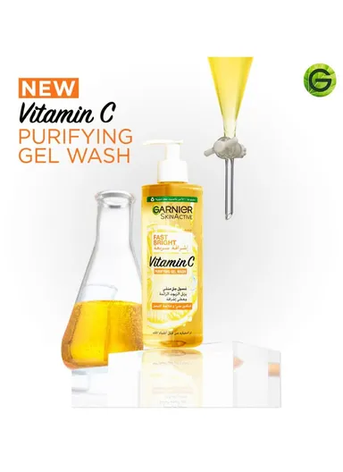 400ml Fast Bright Vitamin C Brightening Purifying Face Gel Wash