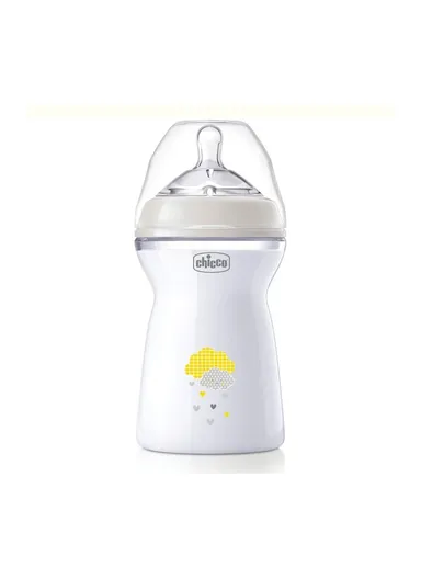 6m+ 330ml Plastic BPA Free Neutral Feeling Baby Bottle Fast Flow 81335.3 - White