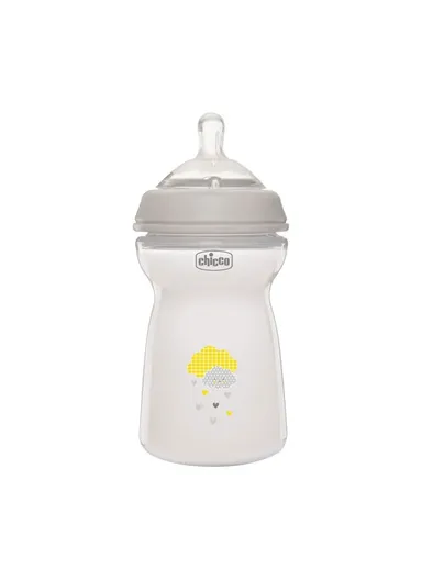 6m+ 330ml Plastic BPA Free Neutral Feeling Baby Bottle Fast Flow 81335.3 - White