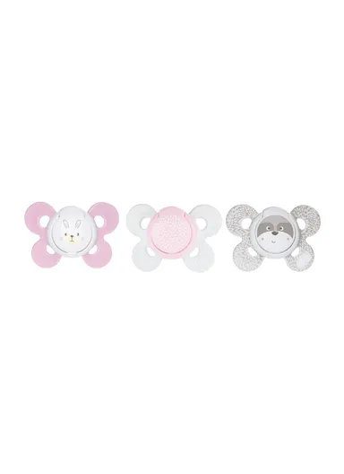 2-6m 2 Pcs Silicone Physio Comfort Soothers For Girl 74931.11