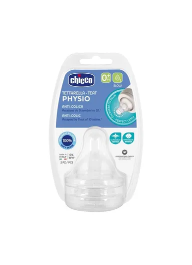 0m+ 2Pcs Silicone Perfect Teat Slow Flow 20311