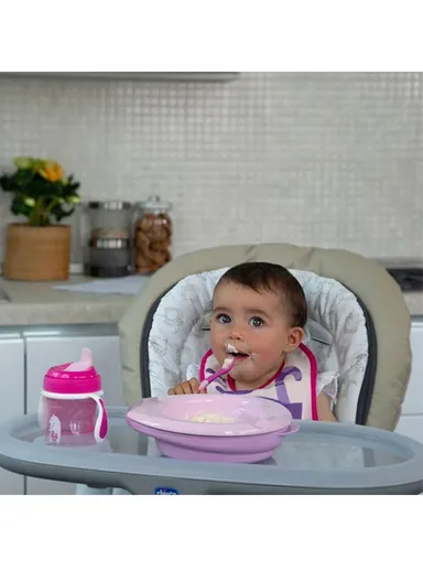 8m+ Silicone Baby's First Spoon 16100.1 For Girl - Pink