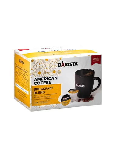 K-Cup Breakfast Blend American Coffee 12 Capsules Box K-C001