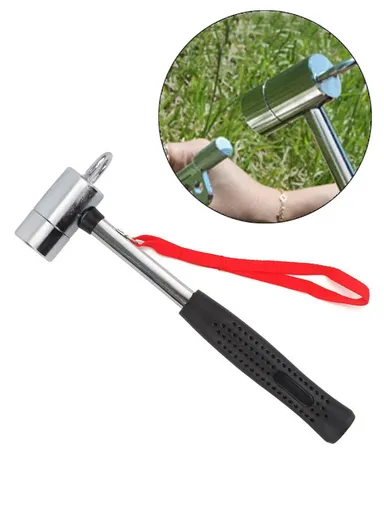 Multi-Function Camping Lock Hammer With Ergonomic Handle &amp; Puller FX-8292-1