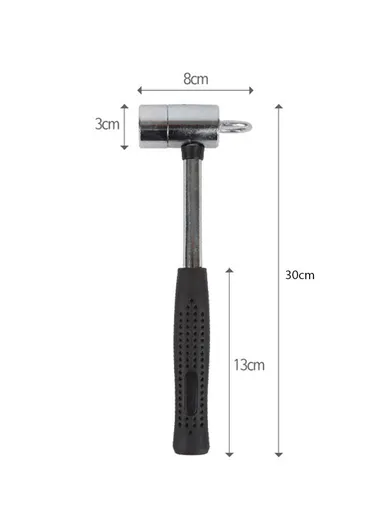 Multi-Function Camping Lock Hammer With Ergonomic Handle &amp; Puller FX-8292-1