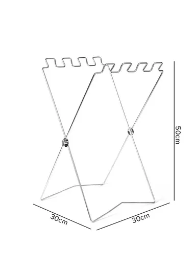 Outdoor Garbage Bag Rack Trash &amp; Canvas Bags Holder FX-9026 (L30 x W30 x H50)cm