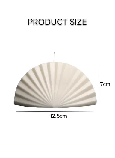 Decorative Scented Sea Scallop Shel Candle For Relaxation (L6 x W12.5 x H7)cm - Purple