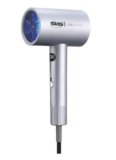 1600W 1800RPM Digital Display Hair Dryer With Overheating Protection, 3 Temperature Settings &amp; Air Nozzle 30414