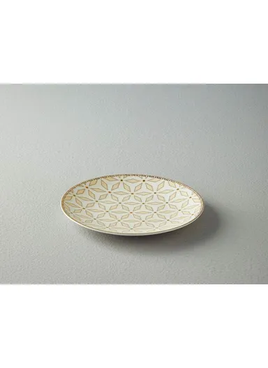 Modern Sense Bone China Cake Plate 20 cm White