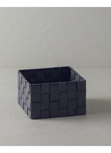 Shine Polypropylene Basket 14x14x7.5 cm Black