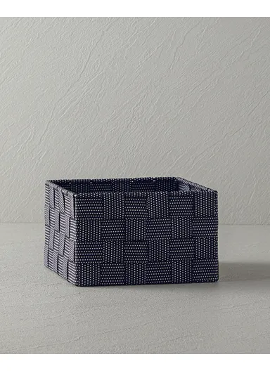 Shine Polypropylene Basket 14x14x7.5 cm Black