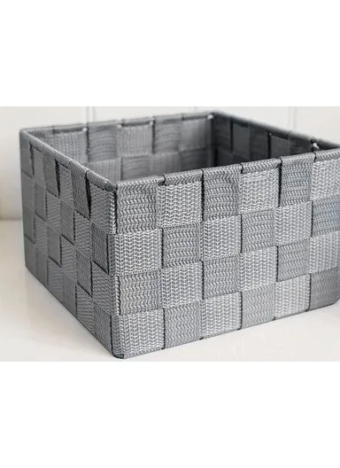 Shine Basket 16x16x9.5 cm Gray