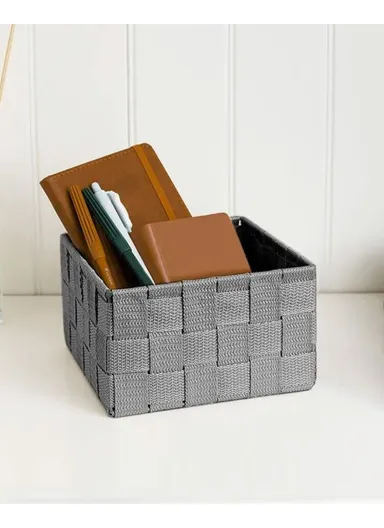 Shine Basket 17x17x10.5 cm Gray