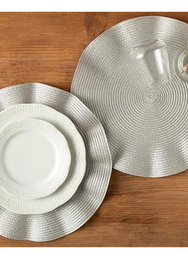 Valao Polypropylene 2-Piece Placemat 38 cm Beige