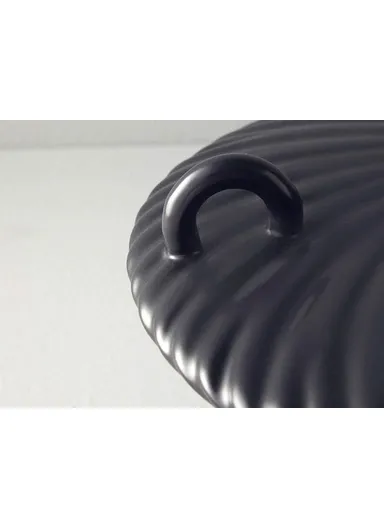 Crown Ceramic Vase 28x28x24 cm Anthracite