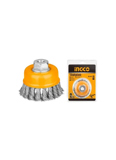 75mm M14 Twist Wire Brush With Nut WB20751