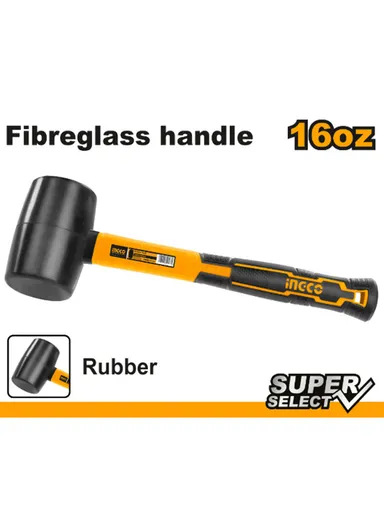 16oz Rubber Hammer HRUH8216 - Black