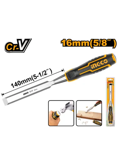 Industrial Wood Chisel With Craving Hand HWC0816 (L140 x W16)mm