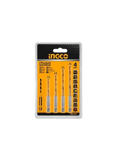 4Pcs HSS Twist Drill Bit Set AKD1401