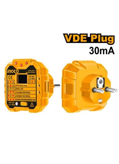 Socket Tester With 7 Testing Situations VDE / RCD HESST30002