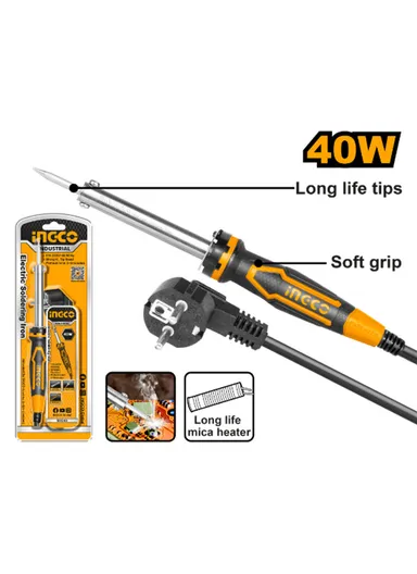 40W Electric Soldering Iron With Steel Holder SI0248