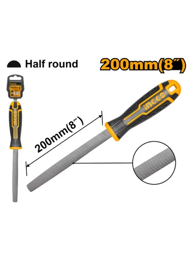 200mm 8'' T12 Steel Half Round Wood File HWHF088