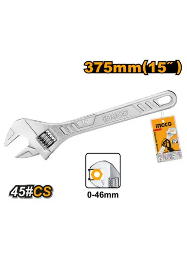 15'' Carbon Steel Adjustable Wrench HADW131152