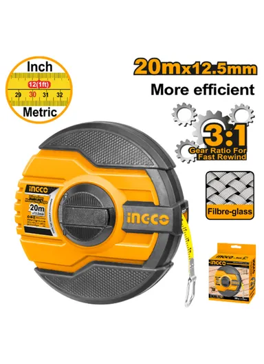 20mx12.5mm Surveyer Tape With Metric &amp; Inch HFMT8320