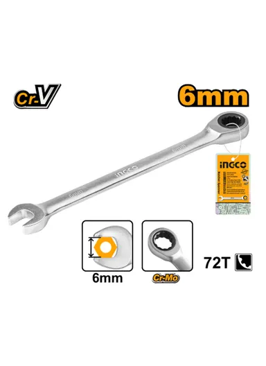 6mm Cr-V Ratchet Spanner Wrench HCSPAR061