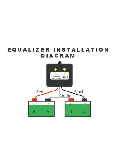 24V Battery Balance Charger Equalizer BE24 (L7 x W7 x H2.7)cm