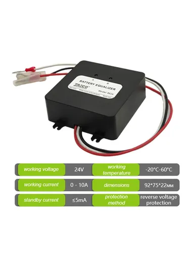 24V Battery Balance Charger Equalizer BE24 (L7 x W7 x H2.7)cm