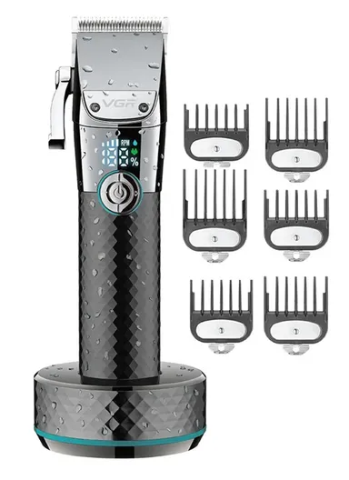Waterproof 4-Speed Professional Hair Clipper With Base V-682