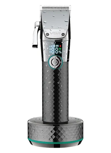 Waterproof 4-Speed Professional Hair Clipper With Base V-682