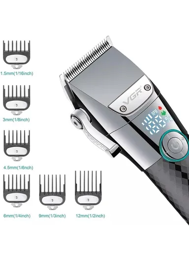 Waterproof 4-Speed Professional Hair Clipper With Base V-682