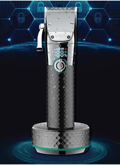 Waterproof 4-Speed Professional Hair Clipper With Base V-682