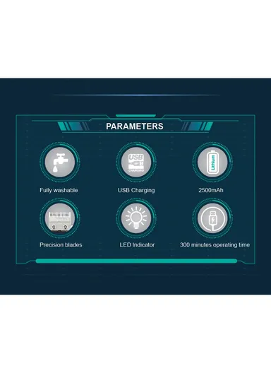 Waterproof 4-Speed Professional Hair Clipper With Base V-682