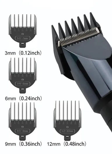 2500mAh Corded &amp; Cordless Ceramic Blades USB Digital Display Professional Hair Clipper With Charging Base V-698