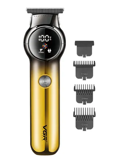 1200mAh Corded &amp; Cordless Professional LED Display Hair Clipper With Turbo Mode Function V-989