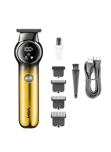 1200mAh Corded &amp; Cordless Professional LED Display Hair Clipper With Turbo Mode Function V-989