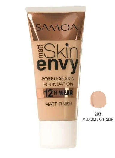Skin Envy Matte Poreless Skin 12hr Wear Foundation Medium Light Skin 506_203