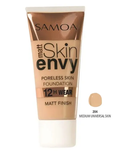 Skin Envy Matte Poreless Skin 12hr Wear Foundation Medium Universal Skin 506_204