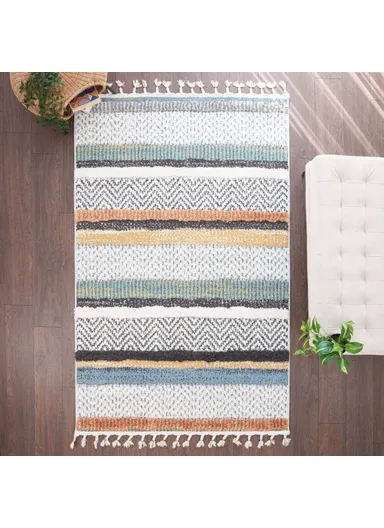 Barcelona Rizzy (L230 x W150)cm Zymta Winter Carpet - Yellow / Cream