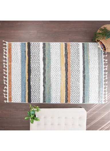 Barcelona Rizzy (L230 x W150)cm Zymta Winter Carpet - Yellow / Cream