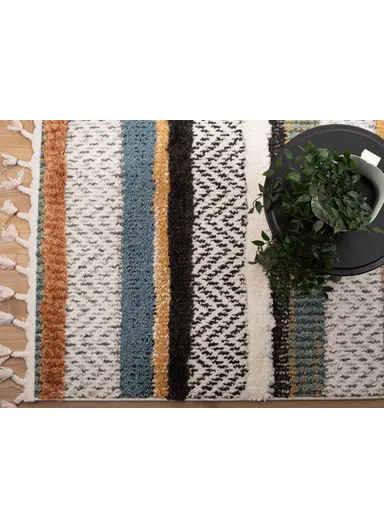 Barcelona Rizzy (L230 x W150)cm Zymta Winter Carpet - Yellow / Cream