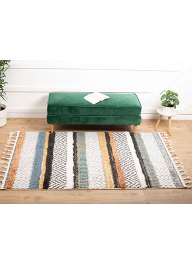 Barcelona Rizzy (L230 x W150)cm Zymta Winter Carpet - Yellow / Cream