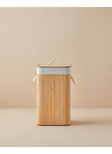 Fancy Foldable Laundry Basket Beige