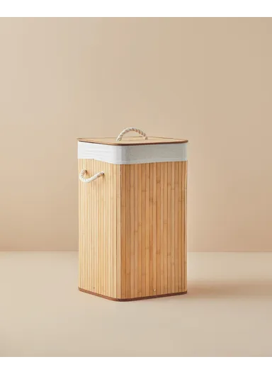 Fancy Foldable Laundry Basket Beige