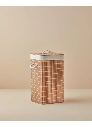 Urbann Foldable Laundry Basket 35x35x60 cm Brown